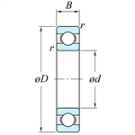 38KVTT Ball Bearing, Shielded