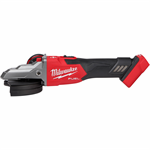 2887-20 Milwaukee M18 FUEL 5^ Flathead Braking Grinder, Slide Switch Lock-On