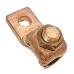 QA28-B Burndy Copper Terminal, Heavy Duty, 1 Hole, 3/0-4/0 AWG (Str), 3/8^ Stud,
