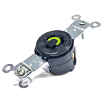 HBL4710 Hubbell Twist-Lock, Single Receptacle, 15A, 125V, 2-Pole, 3-Wire GRD