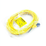 RK 50-10M Turck Cordset, 7/6-16UN Female Straight, 5 Wire, 10 Meter, PVC, Yellow