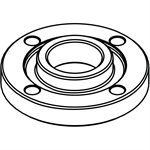 44-40-0035 Milwaukee Flange Nut, 5/8^-11