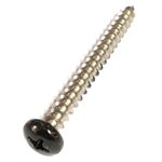 69504 Midwest #8 x 1-1/2^ Black Head Stainless Steel Window Screw