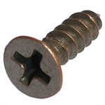 63282 Midwest #6 x 1/2^ Bronze Plated Flat Head Sheet Metal Screw