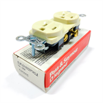 5250SI Pass & Seymour Duplex Receptacles, Spec Grade, 15A, 125V, Ivory