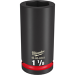49-66-6341 Milwaukee SHOCKWAVE Impact Duty 3/4^Drive 1-1/8^ Deep 6 Point Socket