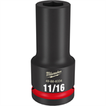 49-66-6334 Milwaukee SHOCKWAVE Impact Duty 3/4^Drive 11/16^ Deep 6 Point Socket