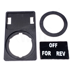 APP30-30 WEG ^FOR/OFF/REV^ Legend Plate & Holder