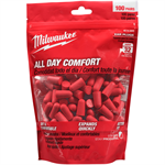 48-73-3005 Milwaukee Disposable Earplugs, 100 Pack