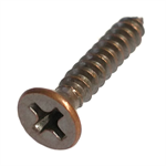 63283 Midwest #6 x 3/4^ Bronze Plated Flat Head Sheet Metal Screw