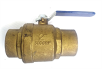 T58570 Nibco 2^ Bronze Ball Valve, Inline, FNPT