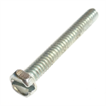 65567 Midwest #10-24 x 1-1/2^ Slotted Indented Hex Head Screw