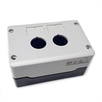 PBW-2 WEG 22mm Gray 2 Hole Pushbutton Enclosure