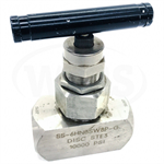 SS-6HNBSW8P-G Whitey 316 SS Valve, 10,000PSI