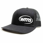 WMSHWL WMS Hat, Black, White Logo