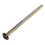 69516 Midwest #10 x 3^ Black Head Stainless Steel Window Screw