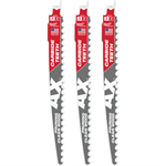 48-00-5332 Milwaukee 9^ Clean Wood Pruning SAWZALL Blades, 3 Pack