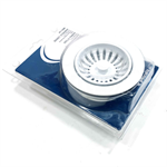 PF172WH ProFlo White Basket Strainer, 3 1/2^