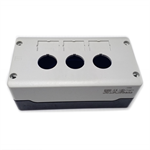 PBW-3 WEG 22mm Gray 3 Hole Pushbutton Enclosure