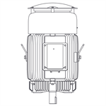 EPV0502C Teco-Westinghouse 50HP Cast Iron Electric Motor, 3600 RPM