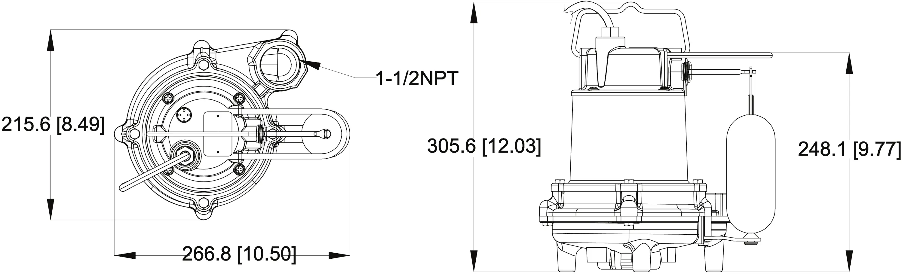SPV33 Pump Dimensions